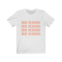 Load image into Gallery viewer, women's graphic tshirt with "be kind" on front