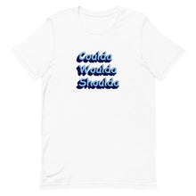 Load image into Gallery viewer, white graphic tee that says 'coulda woulda shoulda'